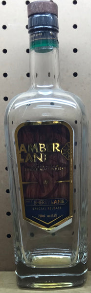 Amber Lane Sherry Bottle - Empty Bottle turned into a Candle