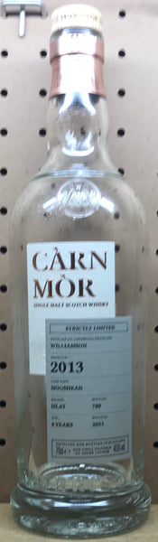 Carn Mor Single Malt Bottle - Empty Bottle turned into a Candle