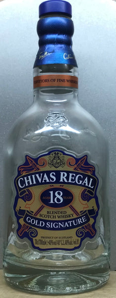 Chivas Regal 18 Year Old Bottle - Empty Bottle turned into a Candle