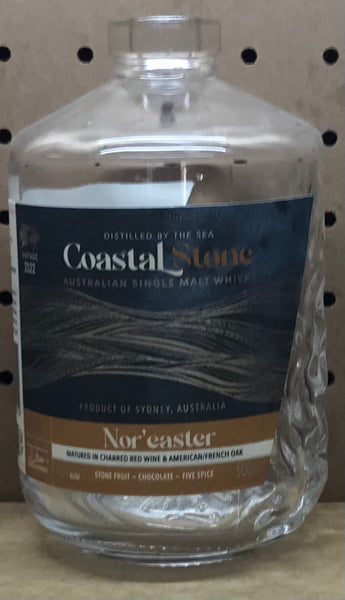 Coastal Stone Nor Easter Bottle - Empty Bottle turned into a Candle