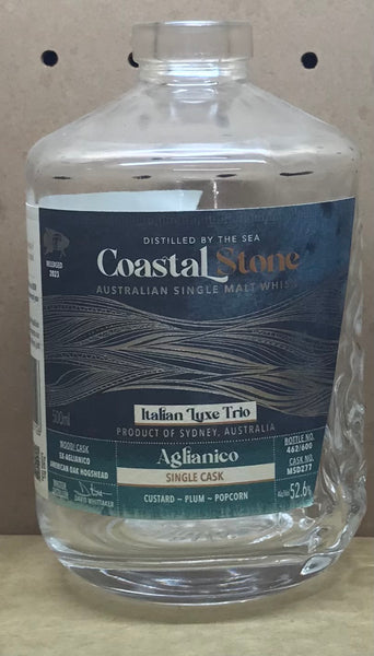 Coastal Stone Single Cask Bottle - Empty Bottle turned into a Candle