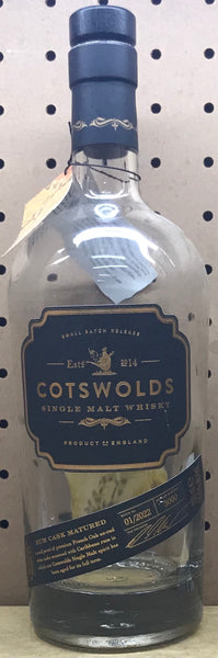 Cotswold Single Malt Bottle - Empty Bottle turned into a Candle