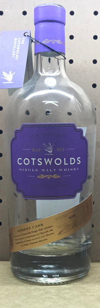 Cotswold Single Malt Bottle - Empty Bottle turned into a Candle