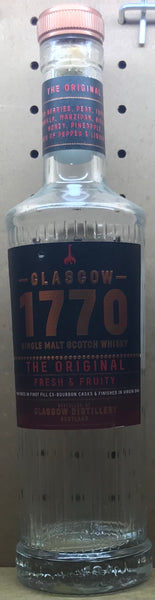 Glasgow 1770 The Original Bottle - Empty Bottle turned into a Candle