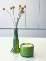 Cucumber Fragrance ~ Burleigh Cucumber Gin Candle with neck of bottle (Flower not included)